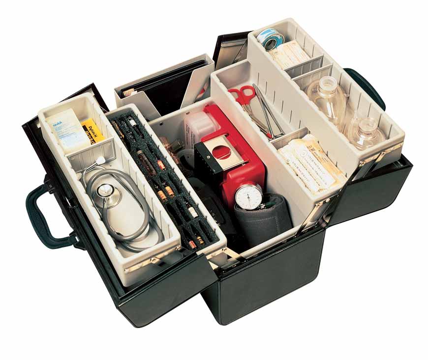 Mallette infirmière avec séparations amovibles Robé Médical - Dim. 35 x 20  x 25 cm - Mallettes - Robé vente matériel médical