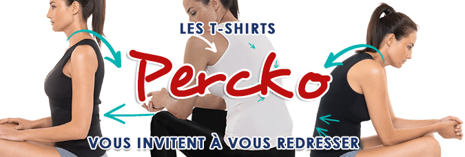 PERCKO : Tee Shirt contre le mal de dos - Sport Orthèse